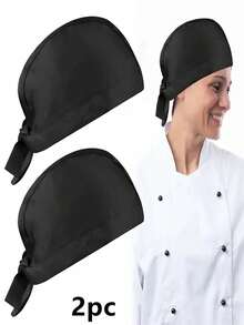 1/2pcs Adult Chef Hat, Unisex Adjustable Chef Cap, Reusable Cooking Hat, Professional For Kitchen, Cafe, Catering, Kitchen Supplies, Accessories - Multicolor - View 16