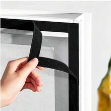 Summer Collection: Simple Black Design Mosquito Net, Mosquito-Repelling Window Screen, Curtains, Curtain Fabric, Net Fabric. Available In Various Sizes. Includes 2 Cm Self-Adhesive Tape. - Screen Windows - View 3
