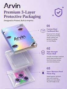 Arvin 9H HD Clear CD Texture Camera Lens Protector With Installation Locator Anti-Fall Anti-Shatter Metal Individual Ring Tempered Glass Lens Cover Strong Adsorption Phone Camera Screen Guard Compatible With Samsung Galaxy S26 Ultra S26 Plus S26 S25 Ultra S25 Plus S25 FE S24 Ultra S24 Plus S24 A57 A37 Galaxy Z Fold7 Fold6 Galaxy Z Flip7 Flip6 - Gold - View 12