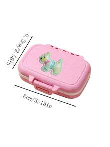Cute Puppy Portable Pill Box, Travel Medicine Storage Box, Portable Pill Storage Compartments, Mini Storage Box, Portable Jewelry And Pill Box, Travel Pill Box, Large Compartments, Weekly Pill Organizer, Suitable For Daily Medications, Essential For Doctors And Nurses, Emergency Needs, Travel, Hiking Emergency Rescue, Daily Use And Gift-Giving, Back To School Essential - Multicolor - View 11