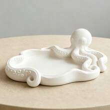 Modern Octopus Jewelry Storage Tray, Multi-Use Desktop Organizer Dish For Necklaces Keys Coins Small Parts, Elegant Living Room Table Decor, Unique Ocean Lover Gift - Multicolor - View 8