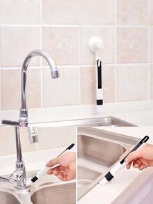 2-In-1 Multifunctional New Plastic Window Track Cleaning Tool With Collector And Crevice Cleaner, Anti-Aging, Detachable Dustpan Brush 2-In-1 Design, Can Clean Window Sills, Keyboards, Drawers, Wall Corners And Other Crevices In The Home, With Small Dustpan Design, Convenient To Use. Window Groove Cleaning Tool, Crevice Trash Cleaning Brush Shovel, Can Achieve Dual Window Groove Cleaning, Detachable Brush Head - 2-in-1 - View 8