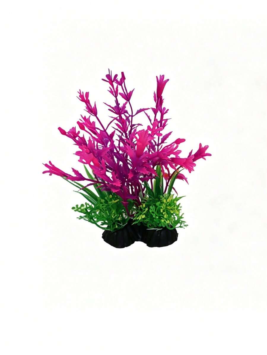 1pc Plastic Aquarium Fish Tank Decoration Artificial Water Plant - F - View 1