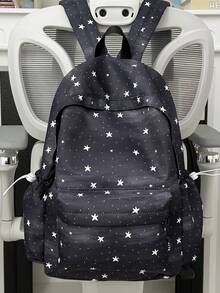 Dreamy Gradient Starry Sky Backpack For Teenage Girls, Student School Bag, Casual Campus Daily Use Bag, Fashionable Unique Atmosphere - Multicolor - View 12