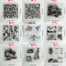 Stempel Silikon Transparan/Stempel untuk Scrapbooking, Pembuatan Kartu, Dekorasi DIY, Seri Bunga, Lanskap, Alam, Tanaman - alam - View 3