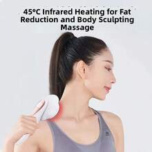 SEAGO EMS Body Shaping Machine With 45°C Constant Temperature Function, 6 Electrode Pads Fat Burning Massager, 3 Modes For Skin Firming And Cellulite Removal, Suitable For Abdomen, Arms, Legs And Postpartum Stretch Mark Care, Handheld Electric Shaping Device, Infrared Heating EMS Pulse Fat Reduction Massager, Portable Skin Firming Machine For Home Body Shaping And Muscle Relaxation, Battery Capacity: 1200mAh - Multicolor - View 3