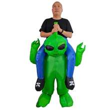1pc Adult Inflatable Riding Alien Costume, Fits Height 1.5-2m, Suitable For Christmas, Cosplay, Anime Role Play, Party, Stage Performance And Masquerade - Riding Aliens - View 8