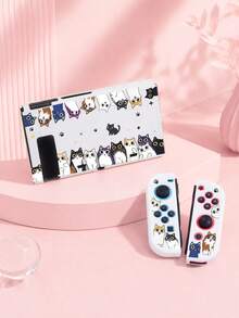 New Switch 2 (2025) Game Console Protective Case, 1pc Playful Peeking Cat Pattern, Compatible With Switch NS/Switch OLED Game Console Protective Case, New 2nd Generation, TPU Soft Shell, Universal Protective Cover, Switch Controller Protective Case, Switch Game Accessories, Universal Storage Bag, Shockproof, Anti-Slip, Scratch-Resistant, Beautiful, Best Choice For Family And Friends - View 15