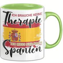 24-Hour Delivery In Mexico. Gift Mug In Spanish - I Don't Need Therapy, I Just Need To Go To Spain - Coffee Mug Gift Idea. Funny Coffee Mugs To Give As Gifts For Birthdays, Christmas, And Easter, As Well As For Everyday Use At Home Or In The Office. 11 Oz / 325 Ml Ceramic Mug. - 4 - 查看 2