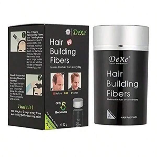 Dexe Hair Cubre Calvicie Nano Fibras Capilares