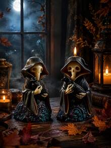 1pc Cool Grim Reaper Candle Silicone Mold, Exquisite Wing, Crow & Skull Details, Flexible Silicone Easy To Demold And Clean, Can Make Artistic Scented Candles / Resin Ornaments, Suitable For Dark Aesthetic Home Decor, Gothic Style Space Arrangement, Personalized Gift, A Unique Choice For Holiday Gifts, Also Suitable For Handmade Enthusiasts To Create Cold Atmosphere Works - Silicone Mold - View 5