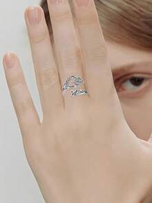 1pc Vintage Ring, Suitable For Women To Wear, Suitable For Wedding, Engagement, Anniversary Party, Valentine's Day Gift - 1# - View 4
