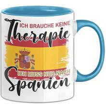 24-Hour Delivery In Mexico. Gift Mug In Spanish - I Don't Need Therapy, I Just Need To Go To Spain - Coffee Mug Gift Idea. Funny Coffee Mugs To Give As Gifts For Birthdays, Christmas, And Easter, As Well As For Everyday Use At Home Or In The Office. 11 Oz / 325 Ml Ceramic Mug. - 4 - 查看 8