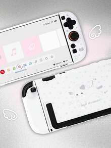Funda protectora de silicona GeekShare Star Cat para Switch 2, funda protectora anti-arañazos y anti-golpes con diseño de dibujos animados lindo - Ver 3