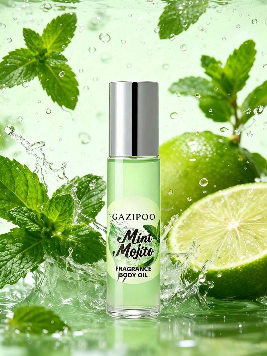 Perfume Aceite Esencial Bola Mojito de Menta | Fragancia Duradera de Cítricos y Menta Aceite Desodorante Diario para Citas de Mujeres 10ml - Mojito de menta - Ver 1