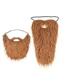 1pc/2pcs Long Natural-Looking Beard Mask, Great For Halloween, Christmas Costume Party Makeup, Cosplay - Multicolor - View 23
