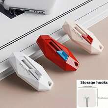 Magnetic Portable Box Opener, Multi-Function Cutting Tool, Precise Box Opener - Auto-Retractable, With Magnetic Fridge Sticker, Convenient For Opening Packages, Letters And Envelopes, Suitable For Home And Office, Office Supplies, And Package Opening - Multicolor - View 8