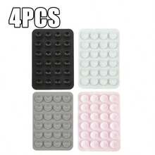 4pcs Silicone Grip Phone Holder Set, Compatible With All Phones: Adhesive Phone Grip For Selfie And Video, Suitable For Shower And Wall Mount Holder, Gift For Friends, Halloween Gift - Multicolor - View 10