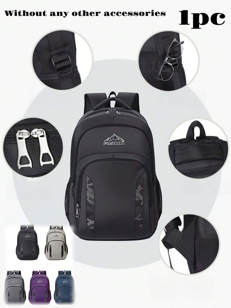 New Back To School Season Versatile Couple Multi-Functional Large Capacity Comfortable Minimalist Elegant Backpack Suitable For Various Occasions (Without Pendant) - Multicolor - View 1