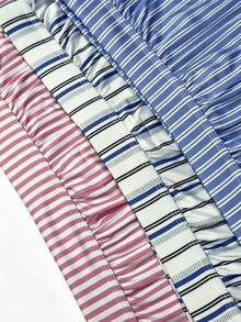 3pcs Men's Underwear, Soft & Comfortable Striped Pattern Design Loose Briefs, With Button Fly, Suitable For Daily Wear And Vacation - Multicolor - View 6
