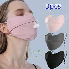 1pc Gentle Care Breathable UV Protection Neck Gaiter - Windproof, Elastic Solid Color Face Mask, Suitable For Outdoor Cycling And Daily Wear, Casual Mask, Smooth Texture Design, Breathable Material - Multicolor - View 14