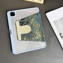 杏花印花平板保護殼，附筆槽，相容 iPad 11(A16 2025)，自動休眠/喚醒功能，相容小米 5/5PRO/6/6PRO/7/7PRO，相容華為 Matepad，相容榮耀平板 - 彩色 - 查看 5