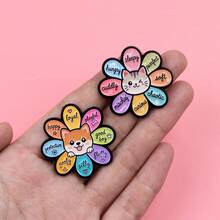 Lapel Enamel Pins And Brooches Badge Pins For Backpacks Bags Backpack Cool Decoration Friend For Gifts - Multicolor - View 5