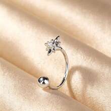 5pcs/1pc Bow Star Flower Jewelry Nose Ring Gold Open Nose Hoop, Rotating Ball End Nose Piercing Jewelry, Suitable For Women - Butterfly - View 20