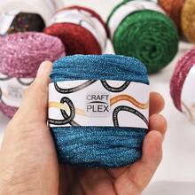 3.5mm/60m Shiny Metallic Braided Cord, Durable Glitter Yarn, Suitable For Handicrafts, Gifts And Party Supplies - Multicolor - View 5