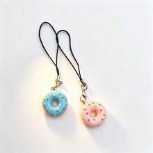 1 pieza Colgante de teléfono con dije de dona, cordón para teléfono - Rosquilla - Ver 4