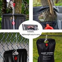 1pc - 5.3 Gallon Portable Camping Shower Bag | Detachable Hose And Switch Shower Head, Suitable For Outdoor Camping, Hiking, RV Travel | Emergency Survival Gear, Backpacking Essential - Shower Bag - View 9
