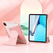 TIANYIMING 透明壓克力 360° 旋轉保護殼,平板支架保護殼,相容於 IPad/GalaxyTab/LenovoTab/LenovoXiaoxin PAD/LenovoIdea Pad/MatePad/HonorPad/XiaomiPad/RedmiPad 及其他系列機型,亦相容於 IPad A16 2025、Air 11/13、M2/M3 2024/2025、Pro 11/13、M4 2024、Air 5/Air 4 10.9 吋 2022、第 9 代、第 8 代、第 7 代 10.2 吋、第 5 代、第 6 代 9.7 吋、第 10 代 10.9 吋 2021、Pro 11/12.9 吋、Mini6 - 粉色 - 查看 2