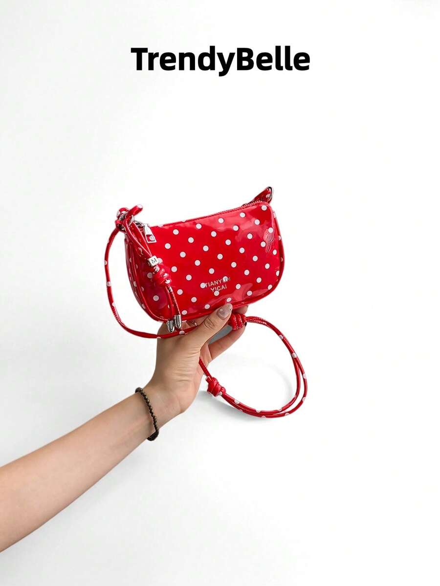 Polka Dot Mini Small Bag Women's New Style Exquisite Compact Fashionable Versatile Crossbody Bag