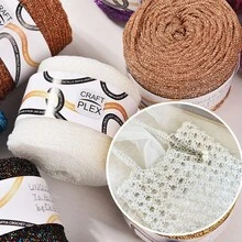 3.5mm/60m Shiny Metallic Braided Cord, Durable Glitter Yarn, Suitable For Handicrafts, Gifts And Party Supplies - Multicolor - View 2