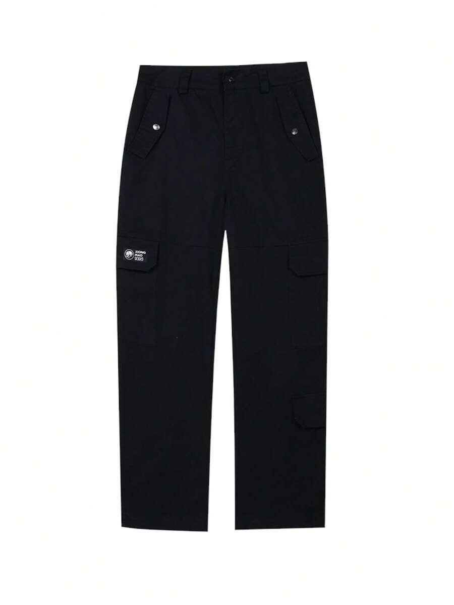 CAMEL CROWN Outdoor Spring/Summer Cooling And Quick-Drying Paratrousers, Women's Versatile High-Waisted Loose Straight-Leg Casual Pants. - Phantom Black - View 1