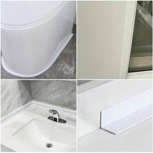 7 Rolls Self-Adhesive PVC Sealing Tape | Waterproof For Shower, Kitchen, Bathroom, Corner Decoration - 2.2cm/0.86in*1m/39.37in - View 5