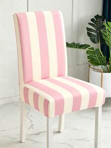 1/4/6pcs Geometric Plant Print Milk Silk Chair Covers, Modern Minimalist Digital Print Elastic Dining Chair Covers, All Season Suitable For Living Room, Home, Restaurant, Banquet, Party, Holiday Decoration - Multicolor - View 5