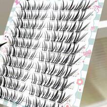 MIXIAOHE Pestañas de Ciervo Engrosadas de 9-11mm, Ligeras & Delgadas. Estilo Zorro Rizado y Vivo, Aspecto Natural y Súper Fotogénico para el Maquillaje de Ojos Diario. - Ver 7