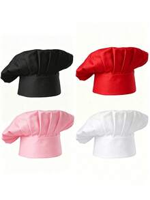 1/4 piezas Gorro de Chef, Gorro de Cocina Ajustable para Hornear y Cocinar Adecuado para Hombres y Mujeres - Multicolor - Ver 17