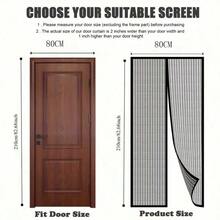 Heavy Duty Magnetic Screen Door - Automatic Sealing Hands-Free Mosquito Net, Pet & Child Friendly, Easy Magnetic Strip Installation, Durable Nylon Material, Bohemian Style, Hand Wash Only, Insect Proof Screen Door | Mesh Divider Door | Durable Nylon Mesh - A - View 13