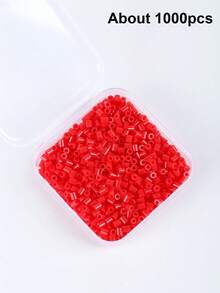Sekitar 1000 buah manik-manik warna-warni untuk pembuatan perhiasan, kit isi ulang manik-manik leleh dalam jumlah besar, perlengkapan seni dan kerajinan untuk rumah dan sekolah, alat manik-manik leleh. - Manik-manik lebur - View 27