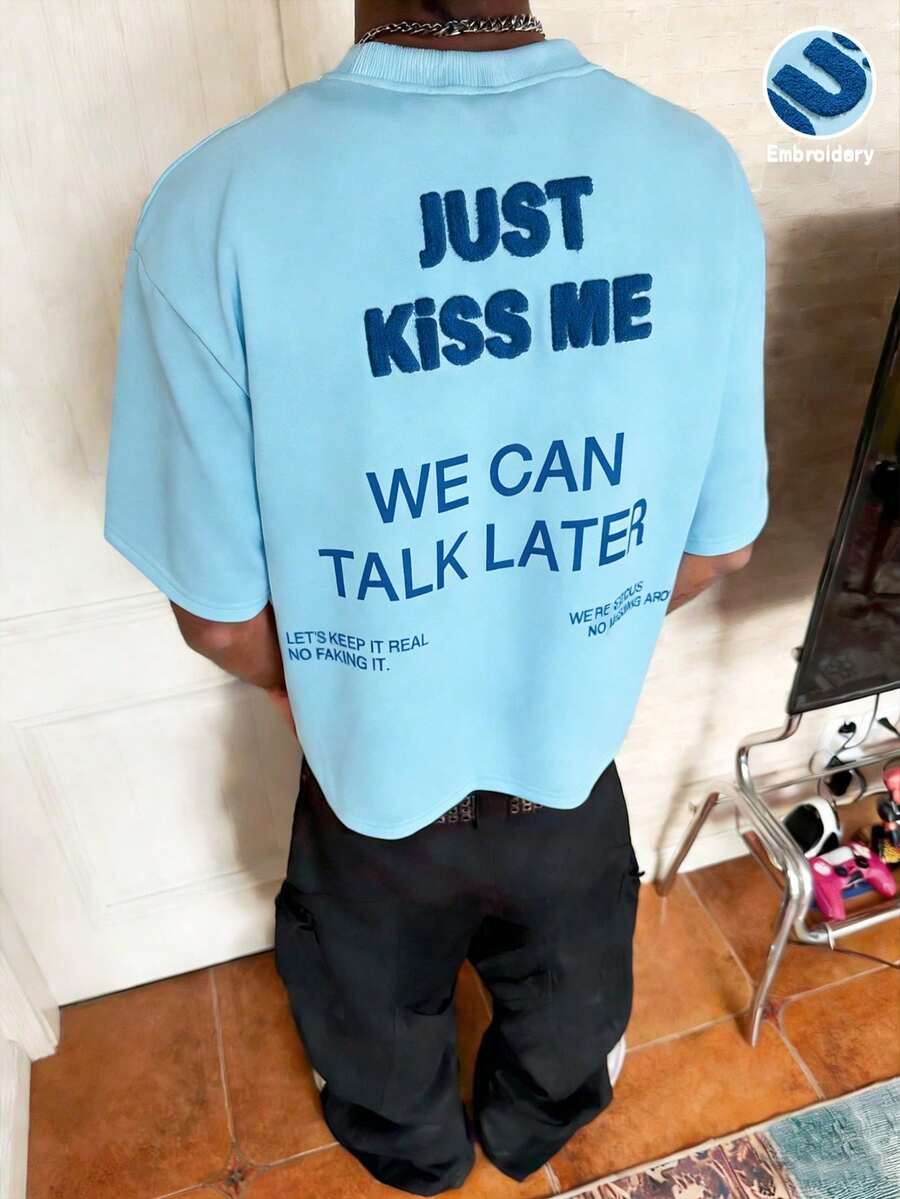 Personalized, Vacation, Male, Party, 2000s, Summer, Festival, New Year, Search. A Humorous Rhetorical Question Embroidered On Towels: "Do You Love Yourself?" With An Answer. - 天藍色 - 查看 1
