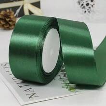 25Yards 4cm Satin Ribbons Crafts Bow DIY Gift Wrap Wine Red Yellow Green Blue Purple Black Gold White Ribbons For Party,Wedding,Birthday Decoration - Multicolor - View 15