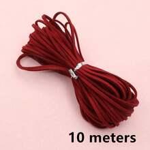 10m 2.5mm 扁平仿麂皮編織繩，韓式天鵝絨皮革繩，DIY項鍊珠寶製作材料 - rope cords - 查看 25
