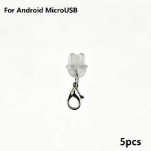 5/10/20pcs Dust Plug + Lobster Clasp, Transparent Silicone Material, Phone, Tablet, Earphone, Kindle Charging Port Dust Plug, Small And Lightweight, DIY Small Accessory Decoration, Compatible With Apple Lightning/Type-C/Android MicroUSB/, Includes All Phone Models Of Android And Other Series/Apple 17/16/15 Series, Protects Charging Port, Waterproof, Moisture-Proof, Dust-Proof, Firm And Not Easy To Fall Off - Multicolor - View 16