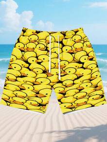 Men Beach Shorts - Multicolor - View 4