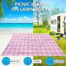 1pc Extra Large Sand-Proof Quick-Dry Beach Towel Mat, Suitable For 1-3 Adults - Lightweight, Durable Polyester Fabric - Perfect For Travel, Camping, Hiking And Leisure Beach Time, Beach Mat, Picnic Mat, Camping Ground Cover - Multicolor - View 10
