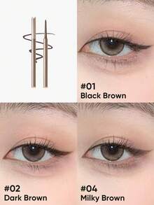 JUDYDOLL 0.06g Gel Eyeliner Pen, Smooth & Waterproof, Long-Lasting, Suitable For Beginners, Unique & Special Gift For Friends, Girlfriend - #02 Deep Brown - View 4