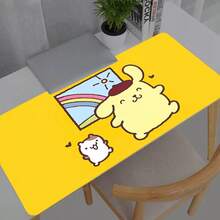 1入 Sanrio Pompompurin 可愛耐用電競滑鼠墊/桌墊，防滑，適用於辦公室、學校與居家裝飾，趣味設計，可水洗 - 222 - 查看 8
