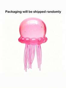 Jellyfish Squeeze Stress Relief Toy, Ultra Soft Slow Rebound Squeeze Toy, Healing Jellyfish Design, Built-In Movable Sequins, Soft Yet Elastic When Squeezed, Available In Various Macaron Colors, Transparent Jelly-Like Texture, Soft Tentacle Touch - Multicolor - View 12